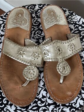 Jack Rogers Sandals Gold Size 9